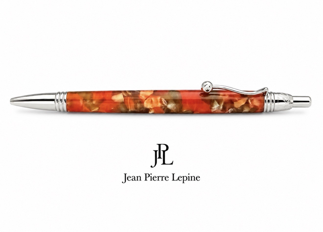 JEAN PIERRE LEPINE Indigo Coral Tortoiseshell Mother-of-Pearl Pen France 1997