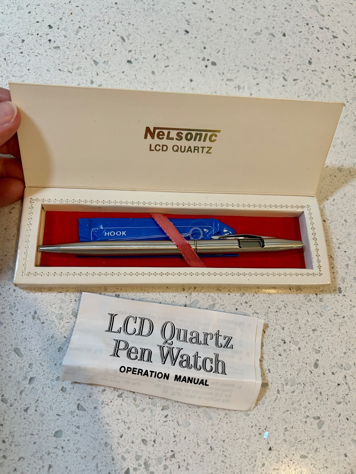 Vintage Nelsonic LCD Quartz Time Pen in Original Box w/Instructions – Hong Kong