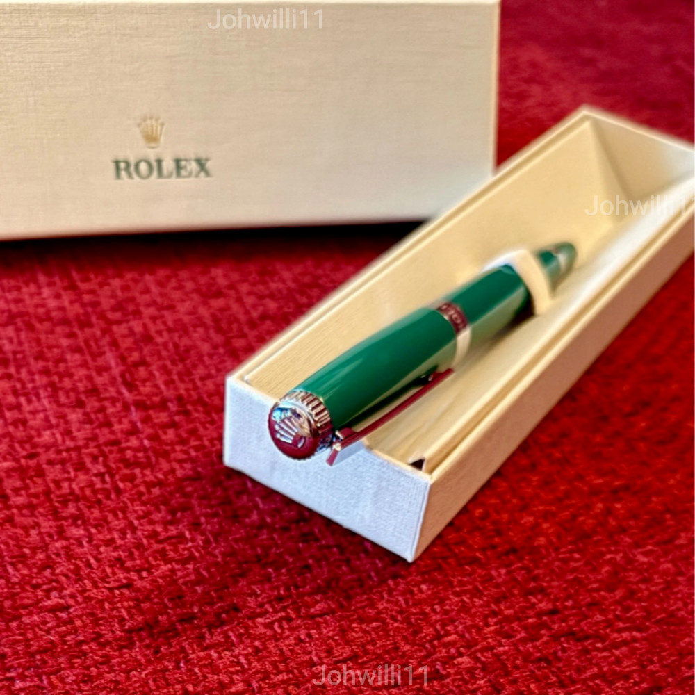 Rolex Emerald Executive Green Rollerball Pen Rare AD VIP Gift New In Box.