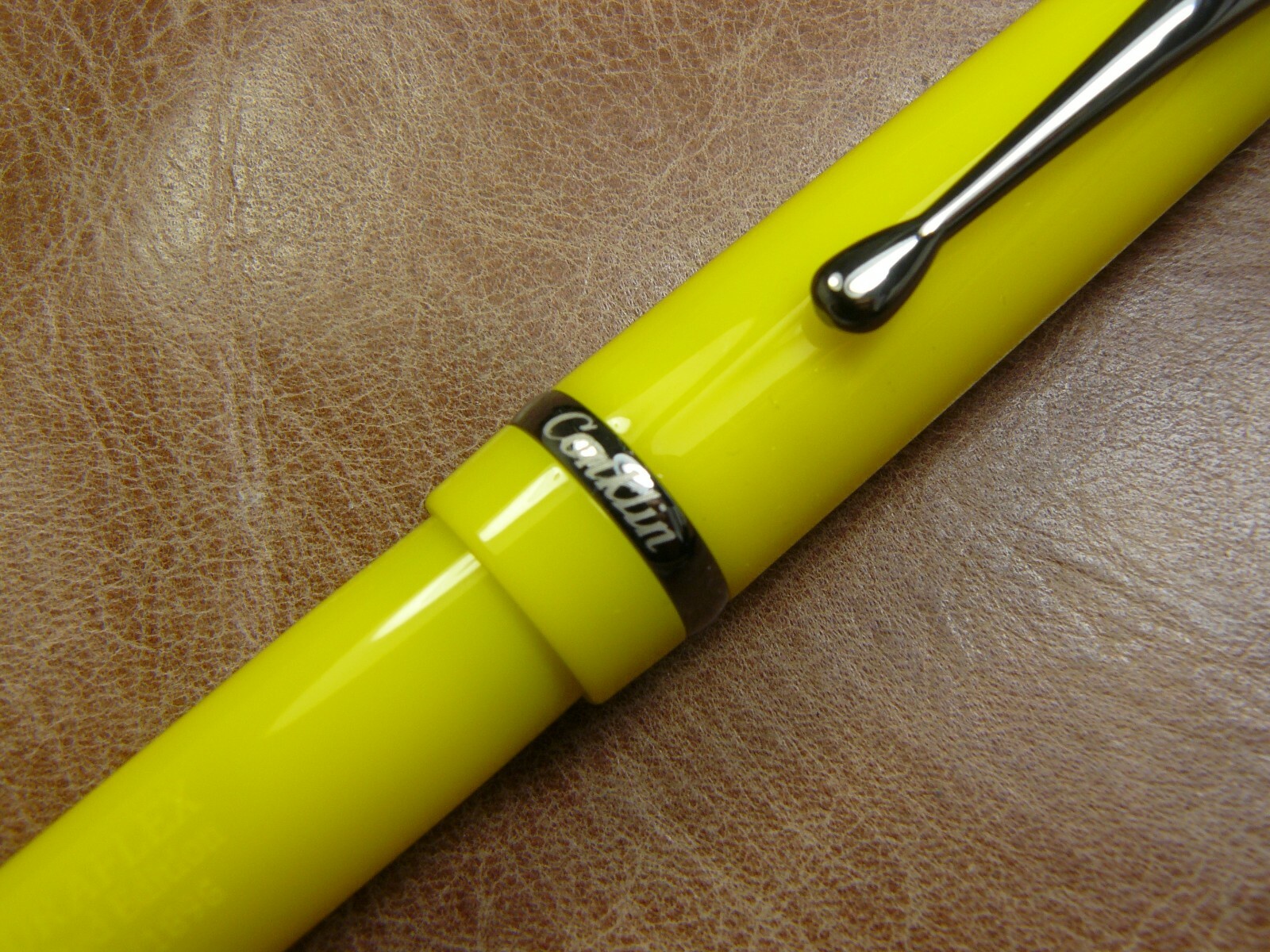 CONKLIN DURAGRAPH YELLOW HORNET #113 MADE LIMITED EDITION BALLPOINT PEN NEW/BOX