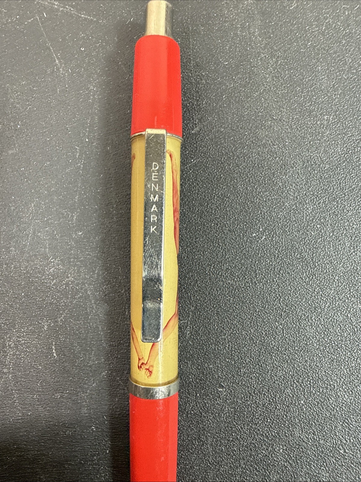 Vintage Penmark Novelty Nude Male Floating Pen Lenticular Pin Up Pen Non Working