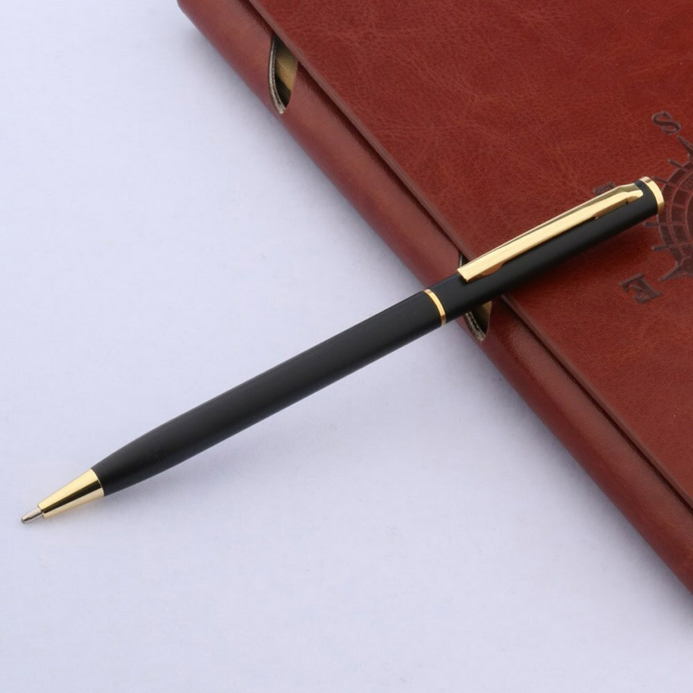 luxury quality 006 MATTE BLACK metal classical golden student Ballpoint Pen m
