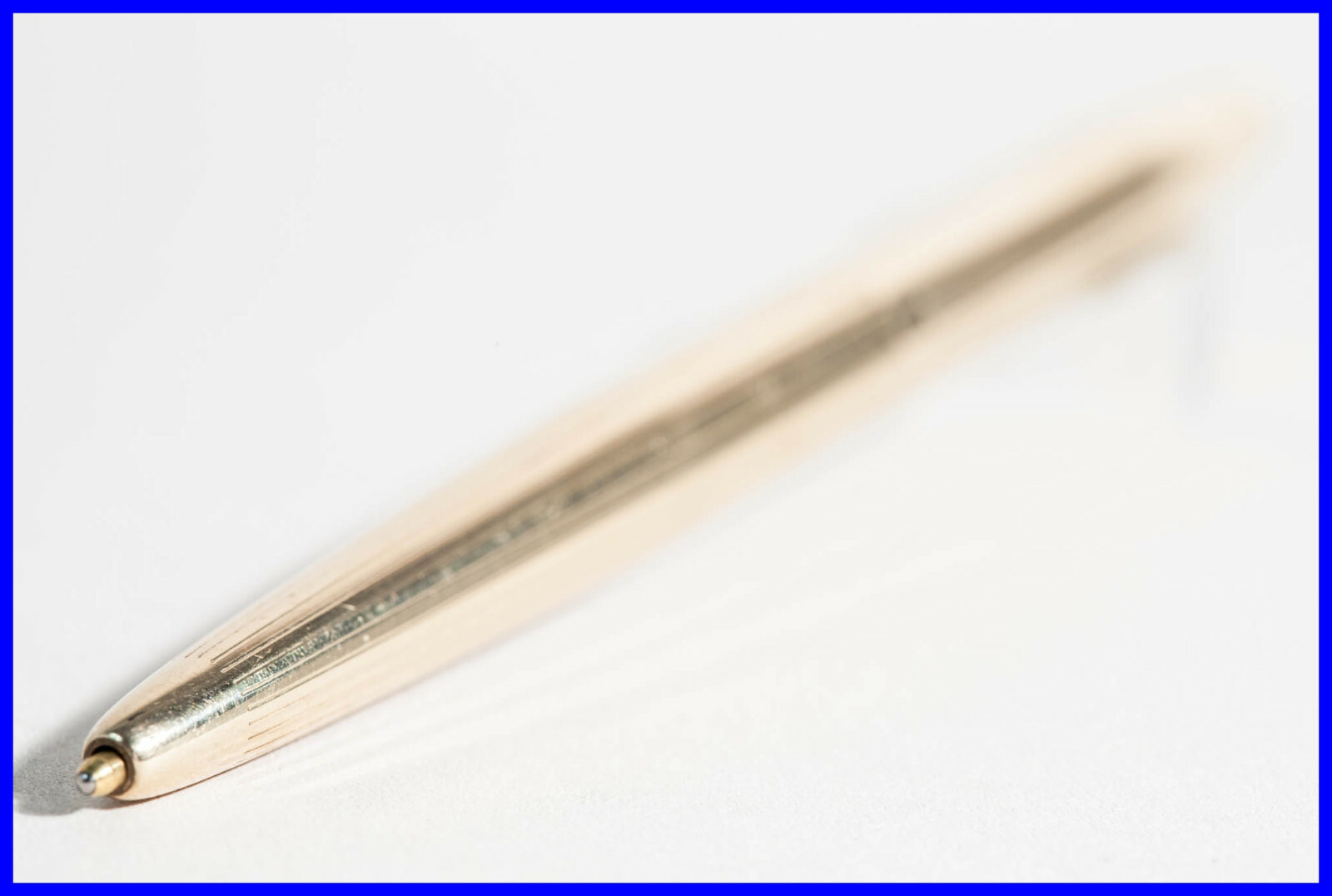 60’s space age design FEND DOUBLE gold-plated Ballpoint pen pocket size/ Vintage