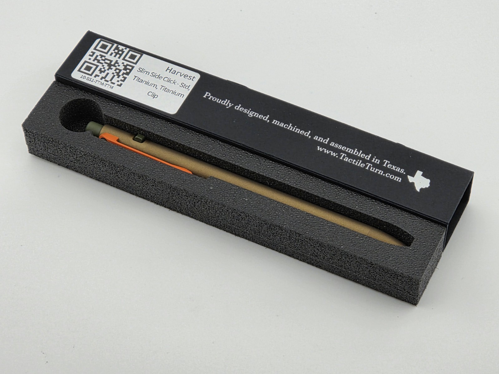 **NEW** Tactile Turn x ADPT Harvest Slim Side Click Pen Titanium Std 5.8″ Ltd Ed