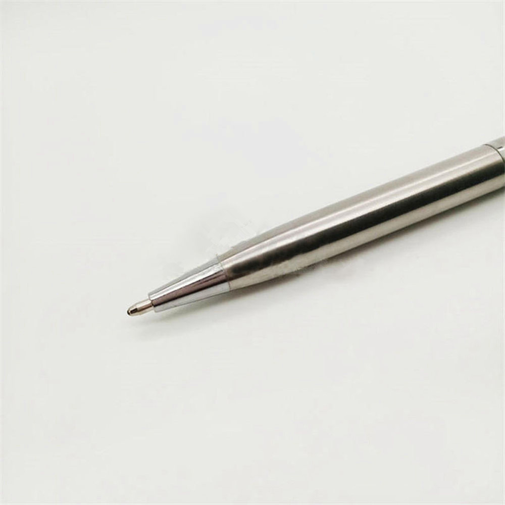 Mini Pocket-size Ballpoint Pen Metal Rotating Small Portable Oil Black Cute Pen
