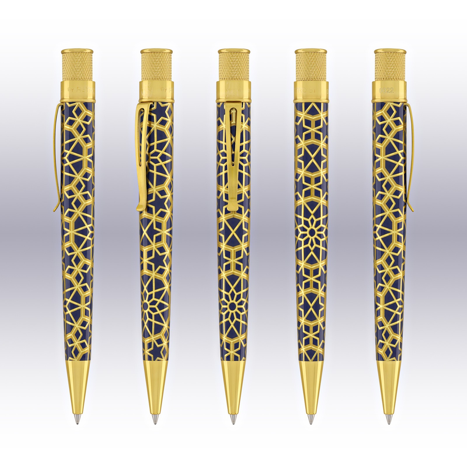 Retro 51 Tornado Metropolitan Rollerball and Pencil Set in Geometric – NEW