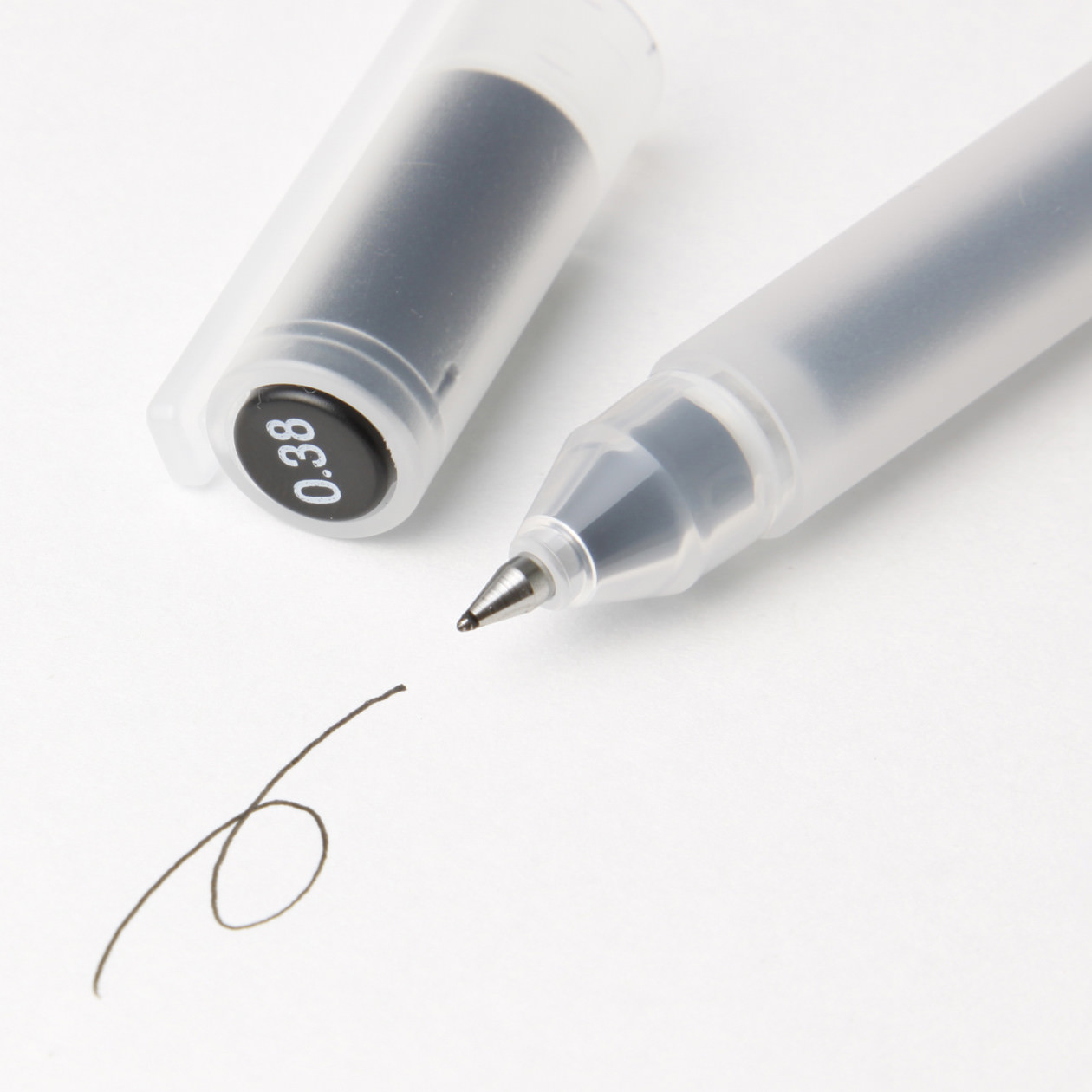 MUJI MoMA Japan 0.38mm Non-Toxic Gel Ink BLACK 5 Pens FASTEST SHIPPING