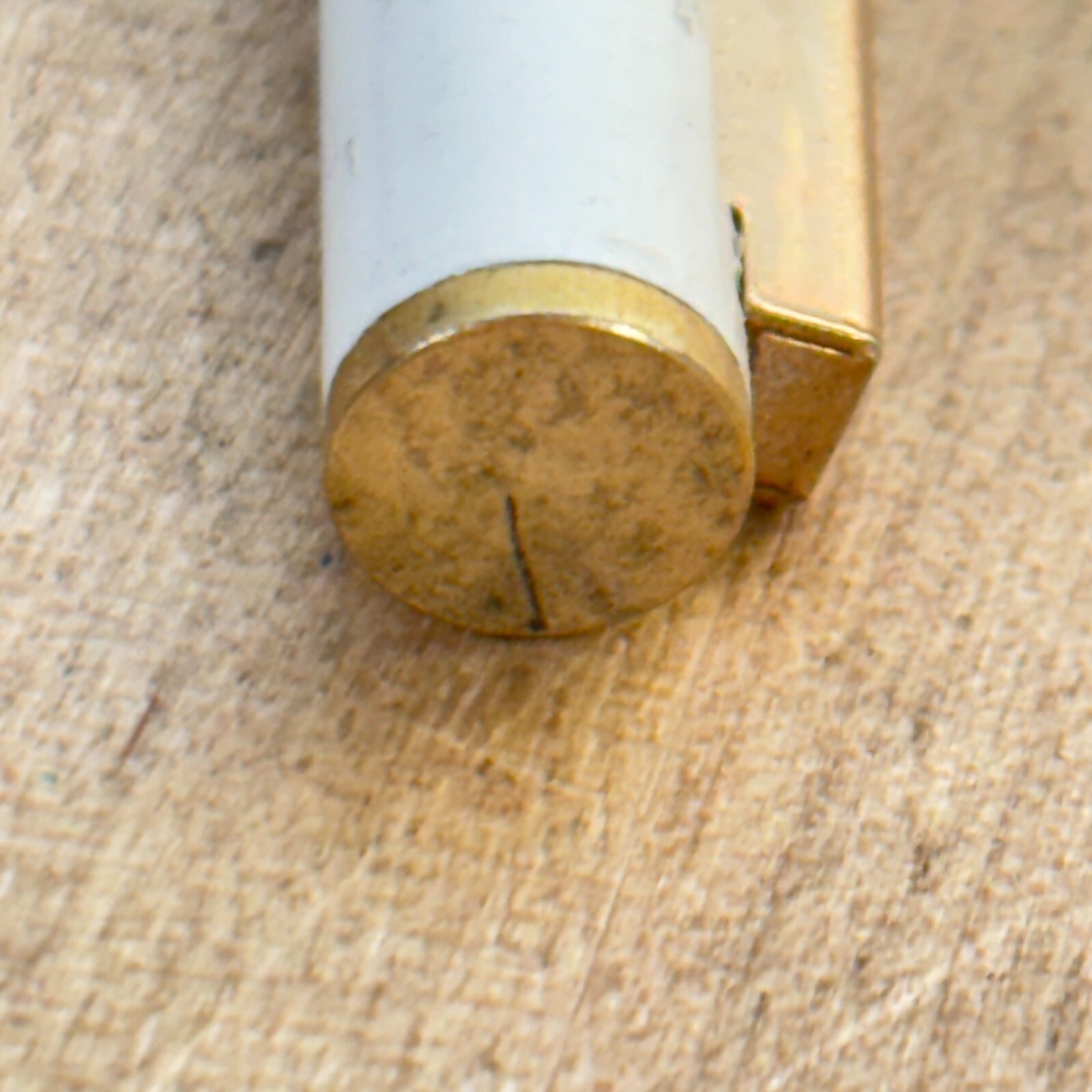 MISTY Cigarettes Advertising Pen, Gold Tone and White Enamel