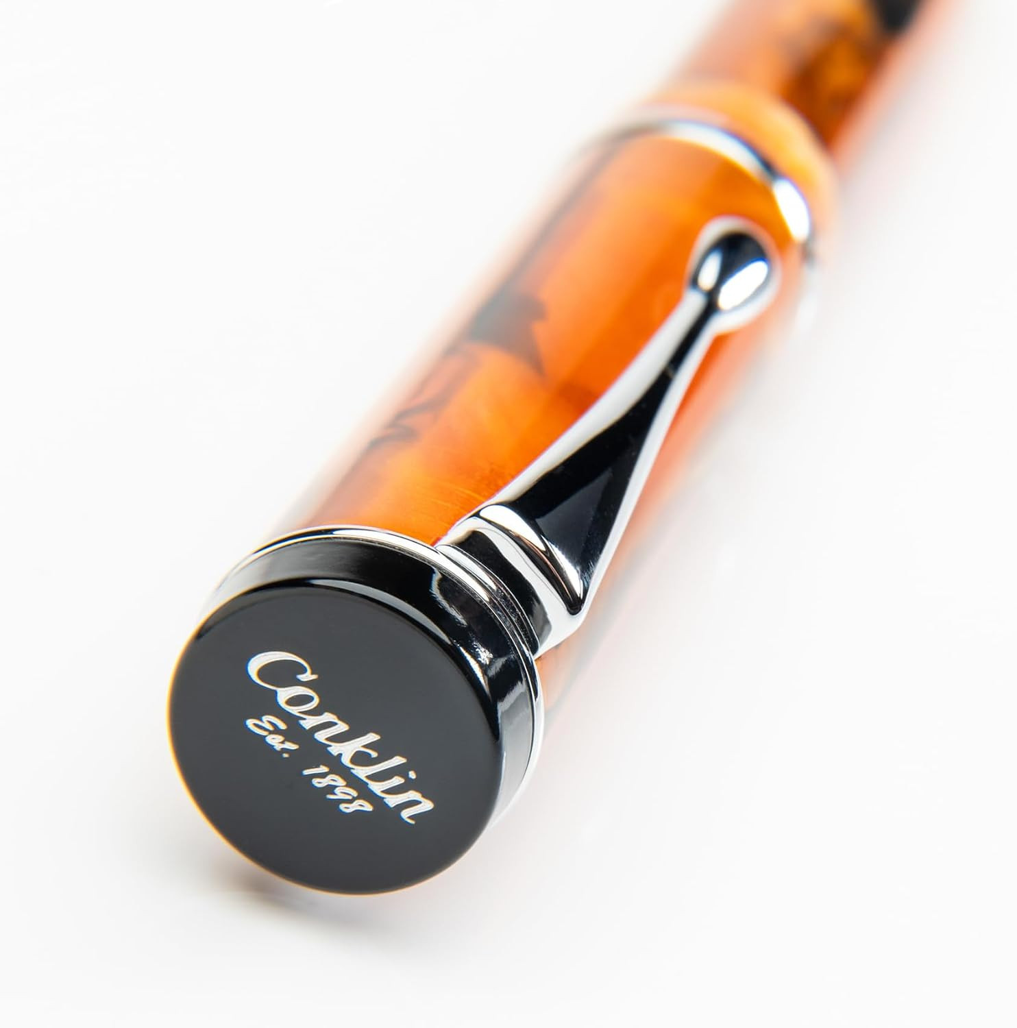 Duragraph Ballpoint Pen in Amber – Luxury Writing Instrument with Warm Amber Fin