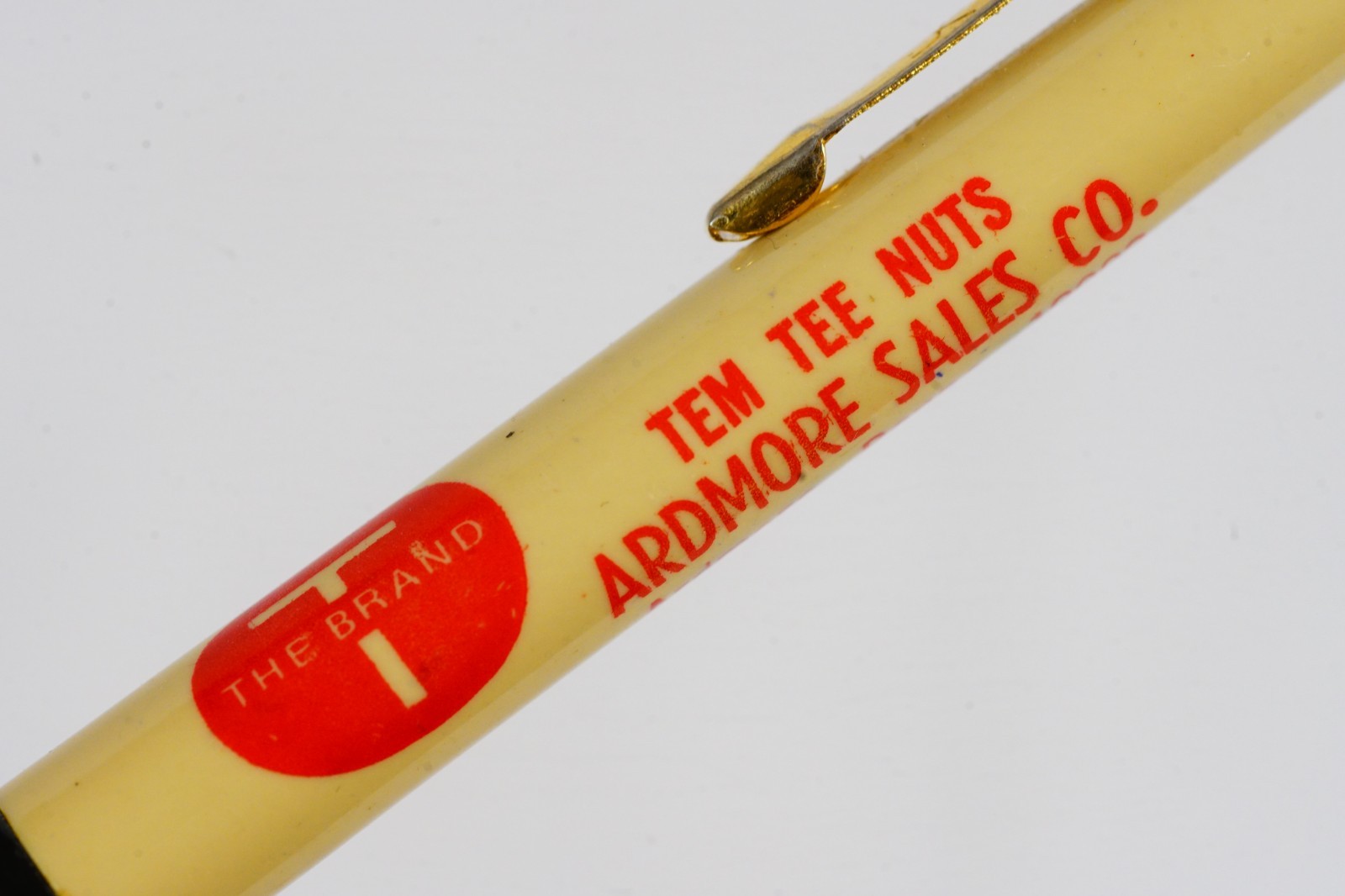 Vintage T The Brand Tem Tee Nuts Ardmore Sales Advertising Ballpoint Pen