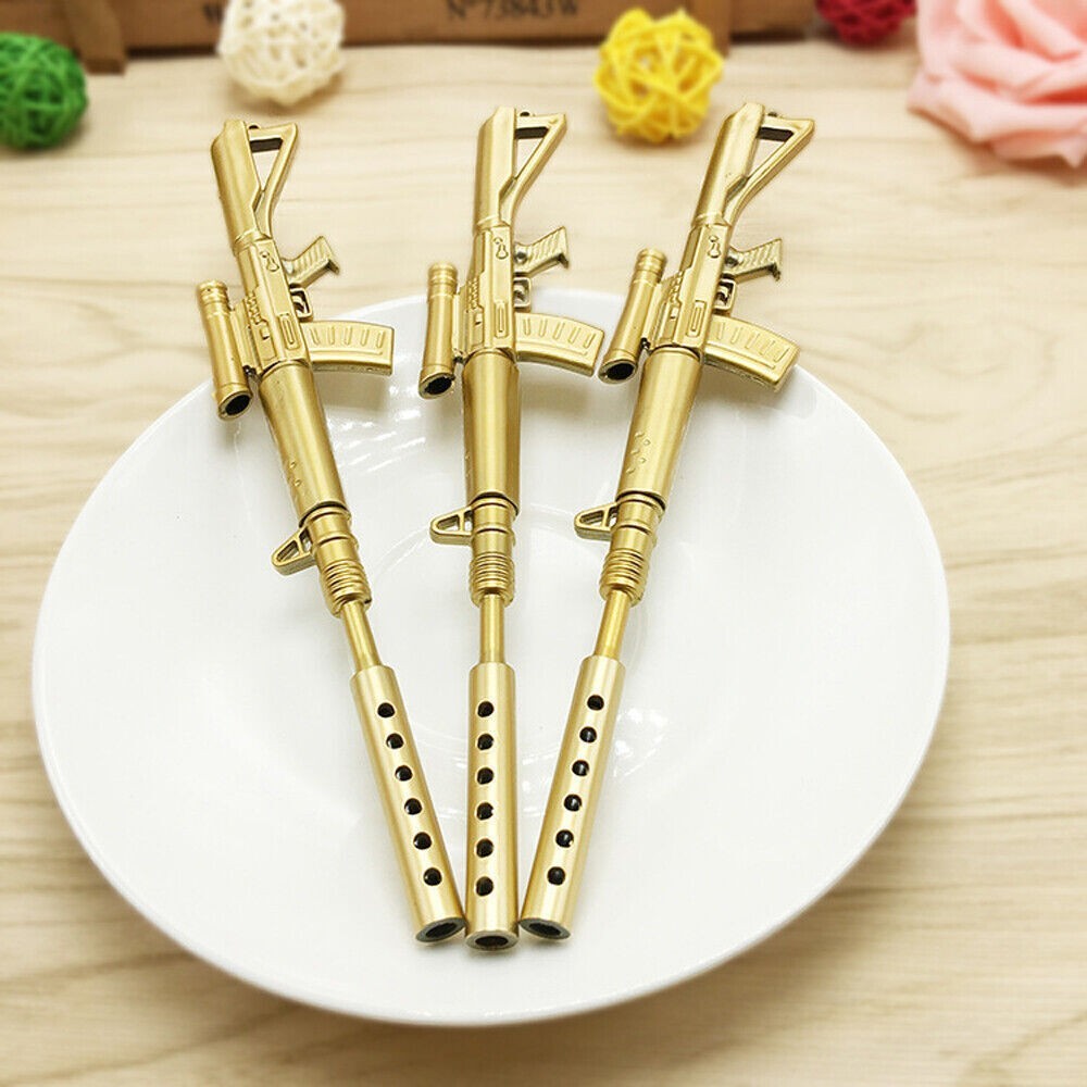 1Pc Rifle Shape Ballpoint Pen Black Ink Stationery Ball Point Novelty Pen USA~