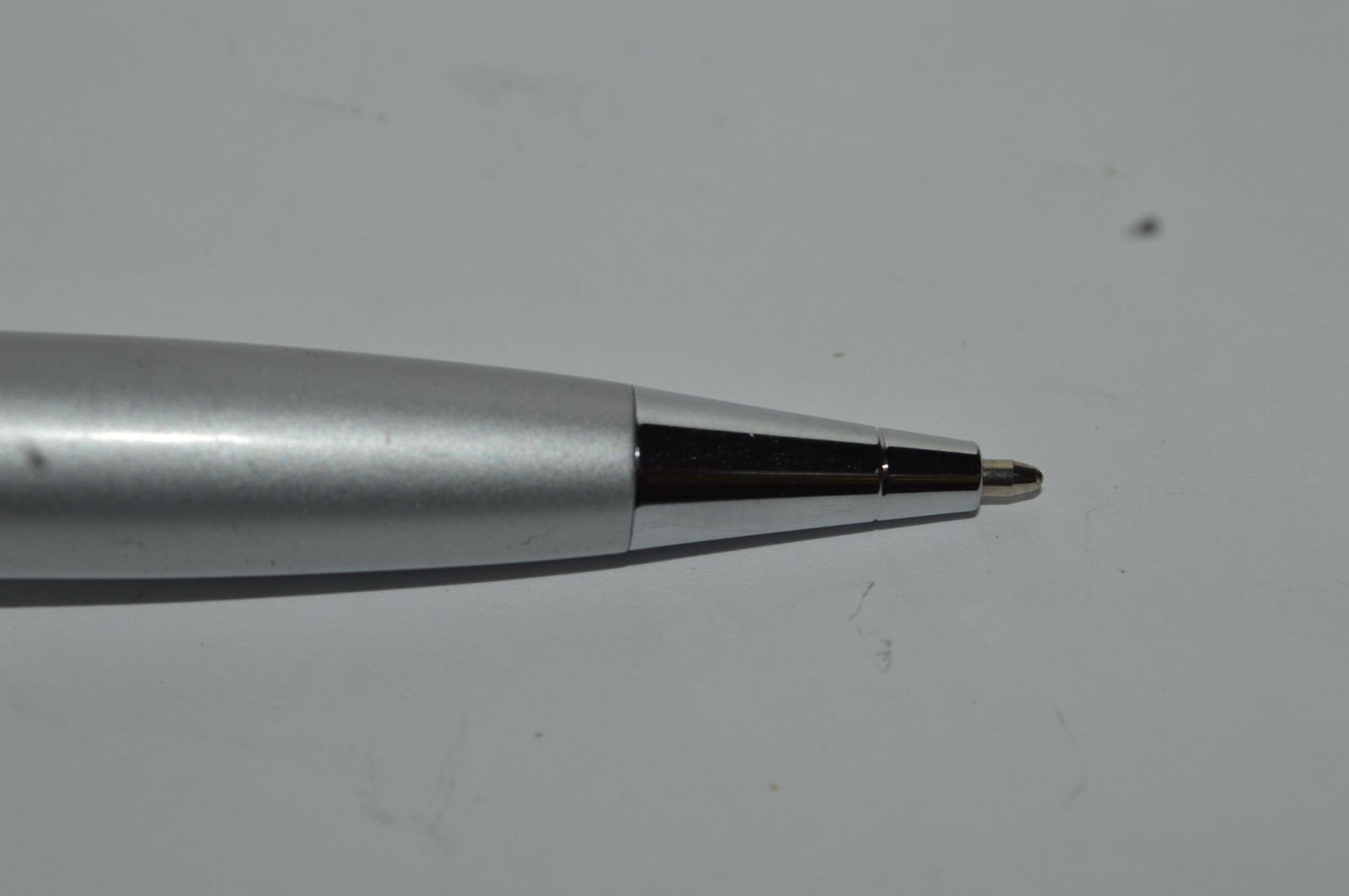 WENGER Ballpoint Pen Silver & Black Color Chrome Trim Twist Action 1990s