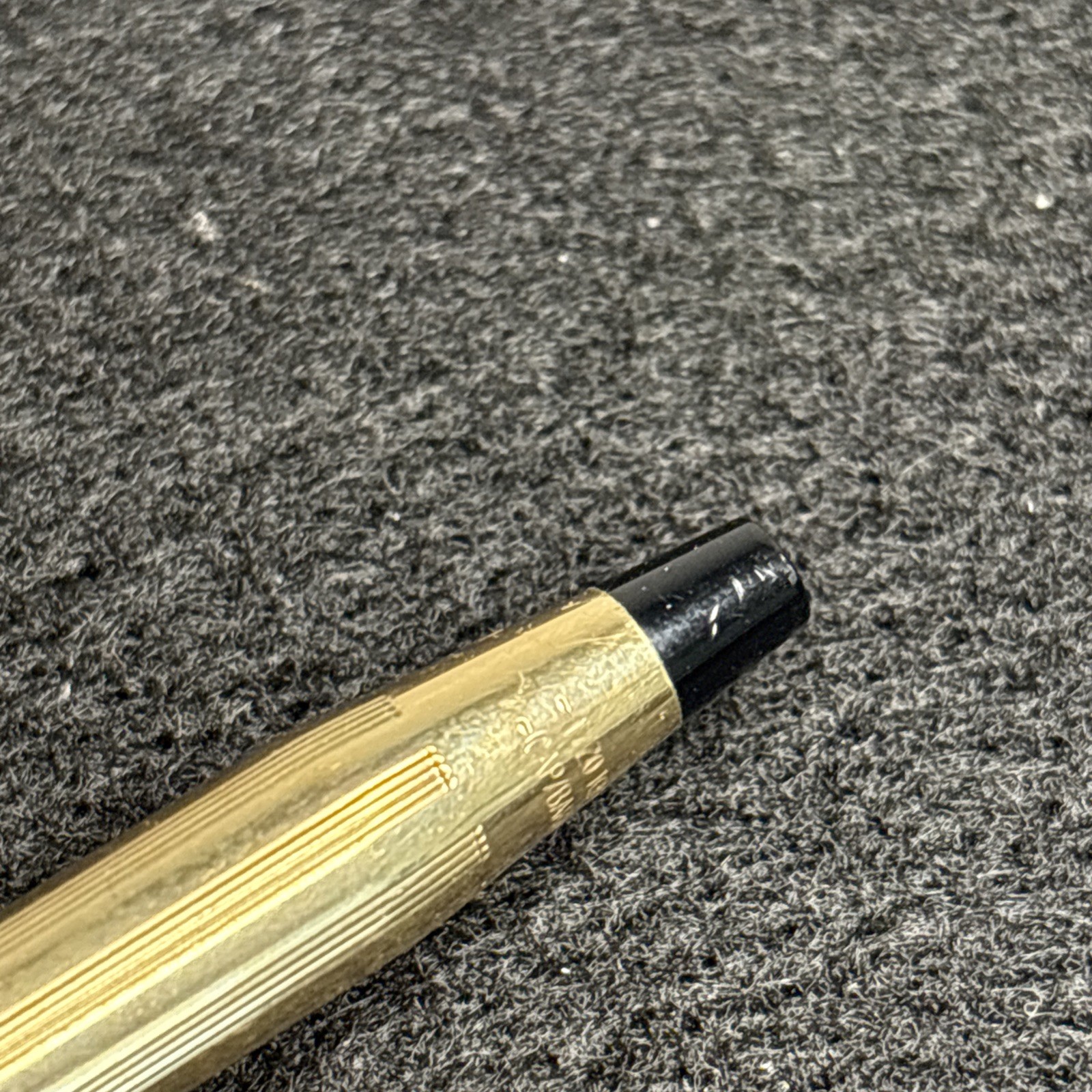 Cross 1/20 10KT Gold Filled Retractable Ballpoint Pen, Gold Trim, Blue & Black