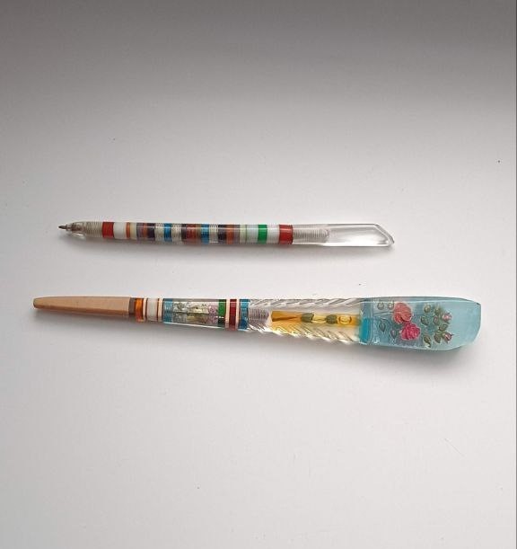 Set of 2 ballpoint pens, handmade, ITK, USSR