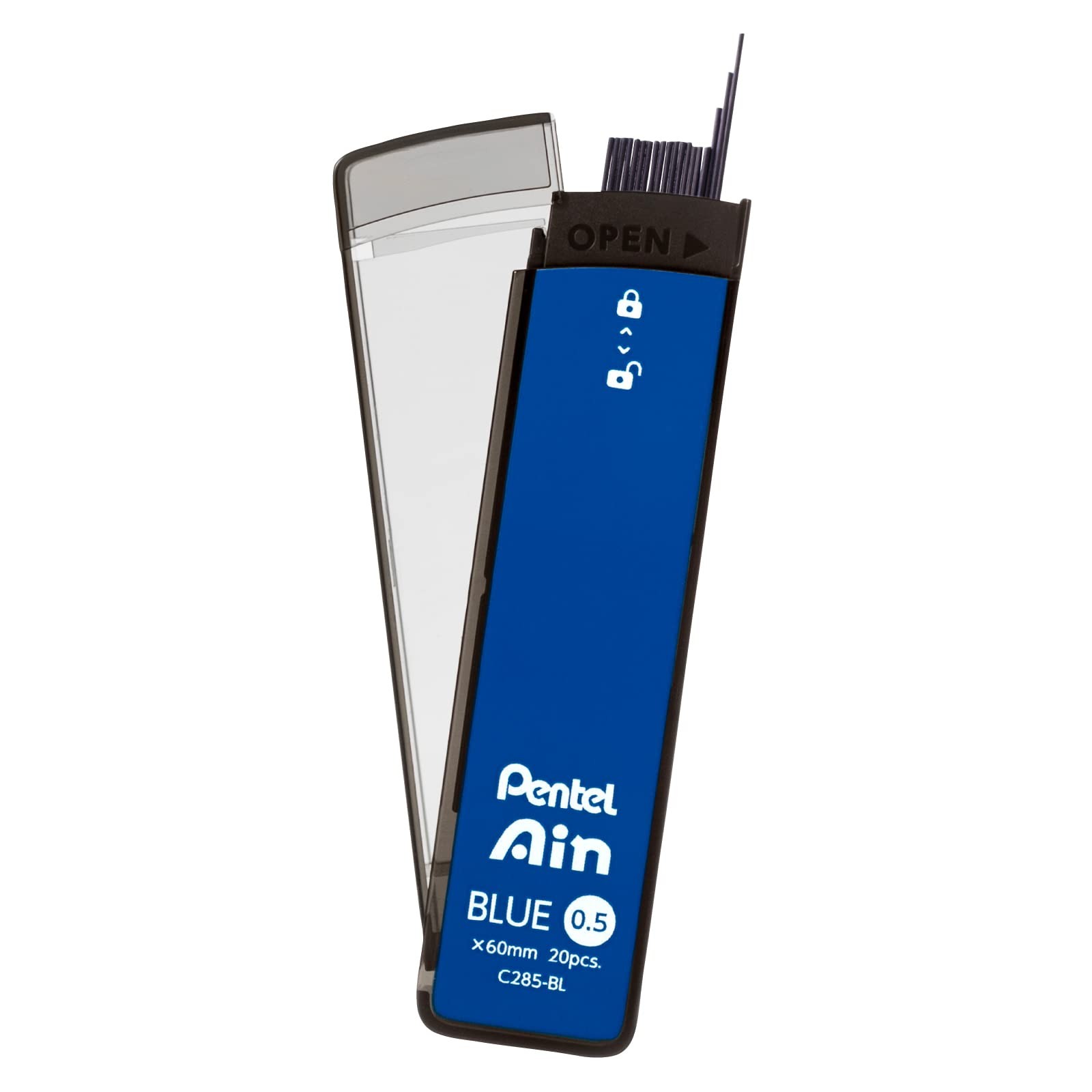 Smooth Blue Break Resistant Writing Instrument 0.5mm Refillable Pen