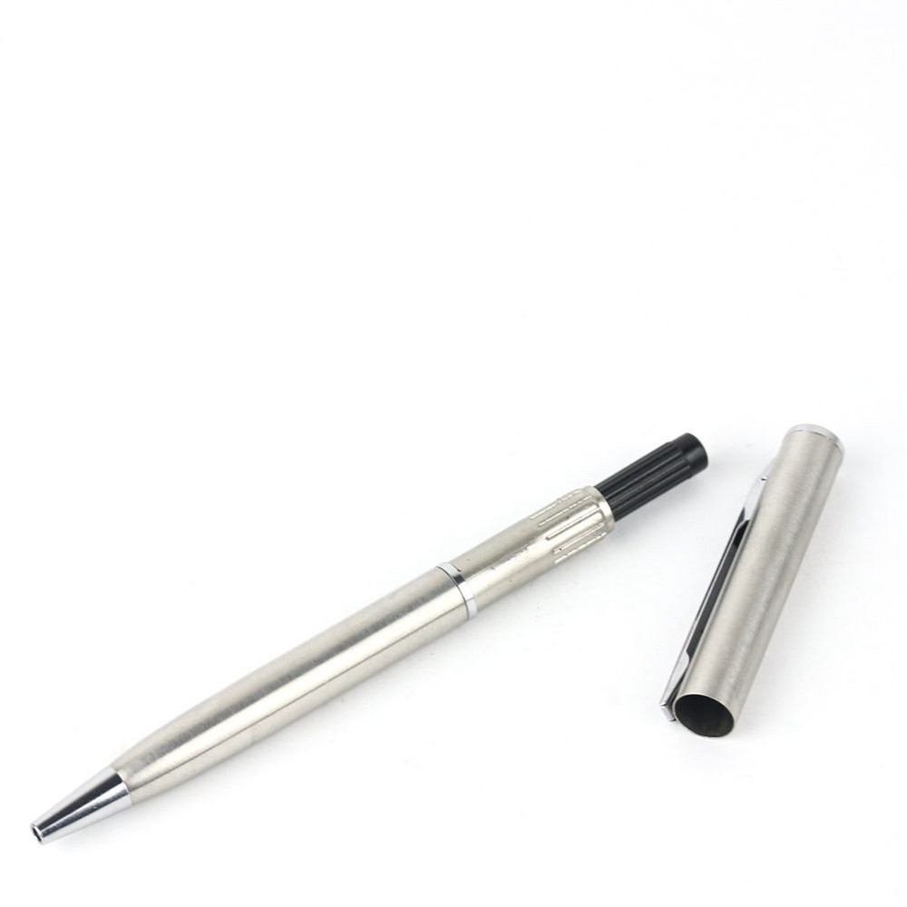 Mini Pocket-size Ballpoint Pen Metal Rotating Small Portable Oil Black Cute Pen