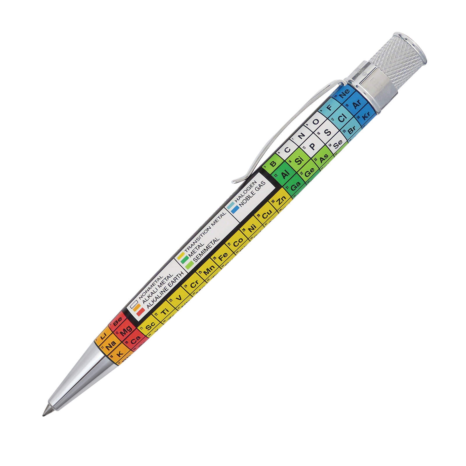 Retro 51 Tornado Rollerball Pen – Dmitri Periodic Table -NEW in tube – VRR-1816