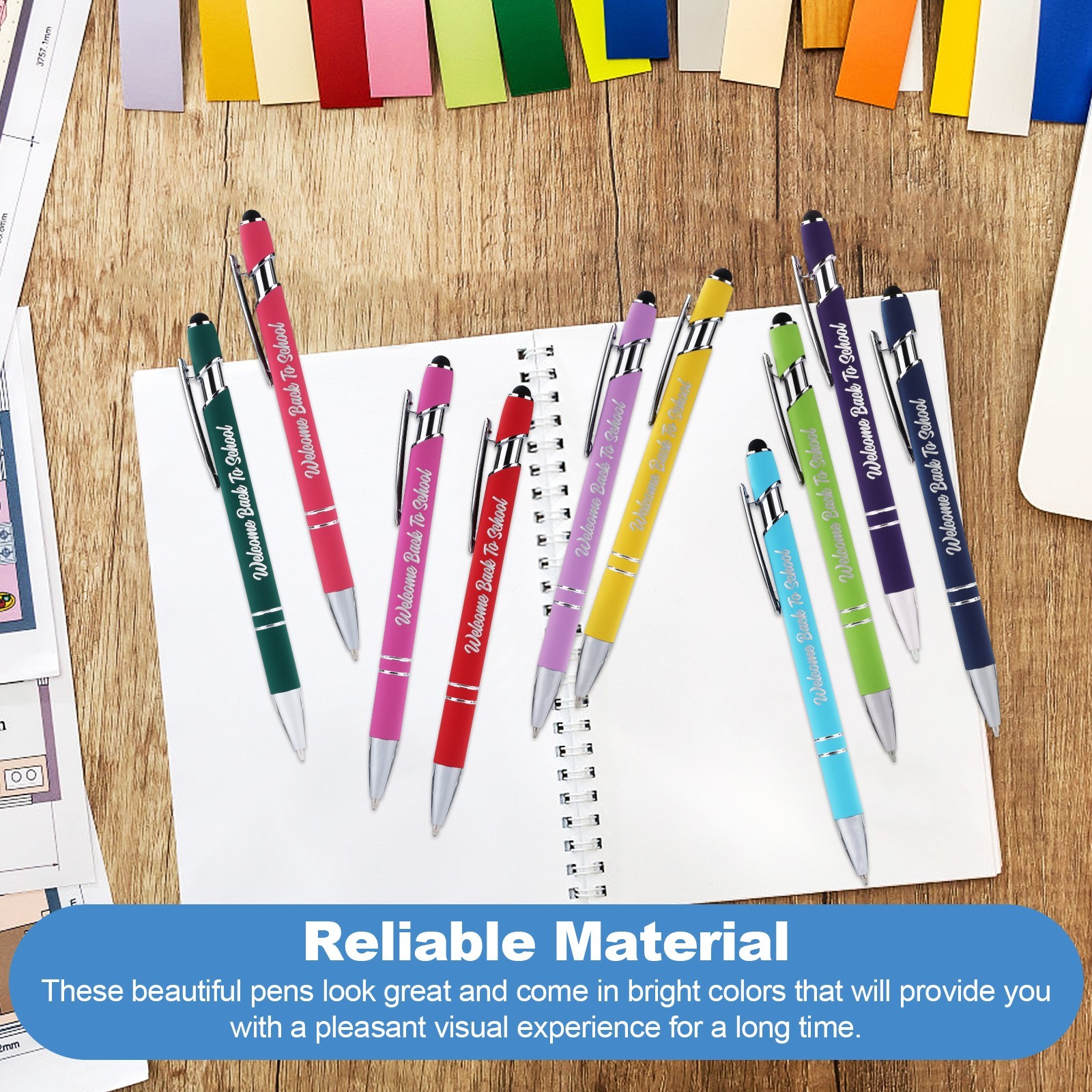 20Pcs Welcome Back to School Pens Bulk Student Gifts Classroom Teacher Rewards