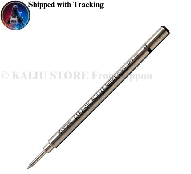 Set of 5 Kyocera Ceramic Roller C-300 Water-Based Ballpoint Pen Refills Black