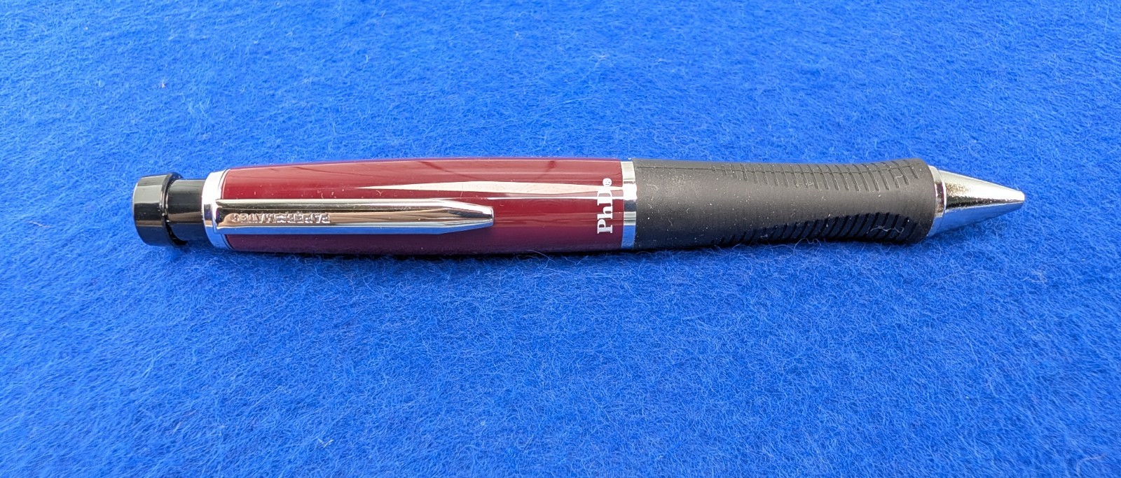 Paper Mate PhD Burgundy Red Ball Point Pen 1.0mm Black Ink New Old Stock