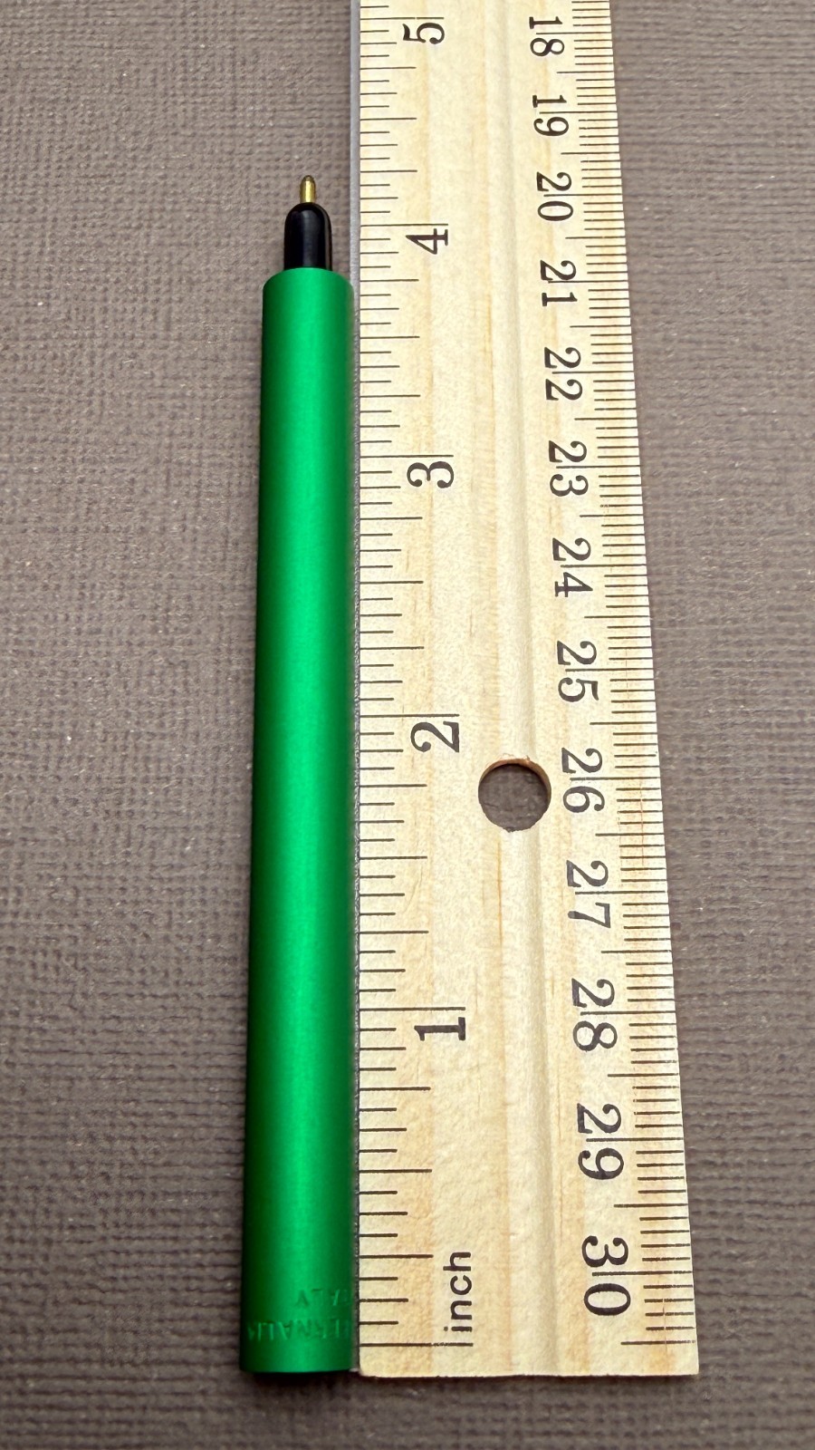 Parafernalia AL115 Ballpoint Pen Compact Size – Green Flag – New Old Stock