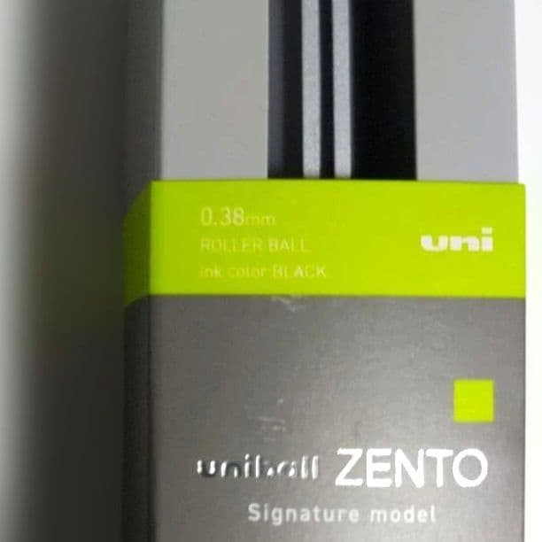 Uni-ball ZENTO Signature Model Pen 0.38mm Silver Black Made in Japan