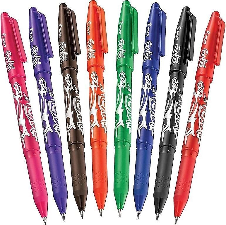 Pilot, FriXion Ball Erasable & Refillable Gel Ink Pens, Fine Point 0.7 mm, 8ct