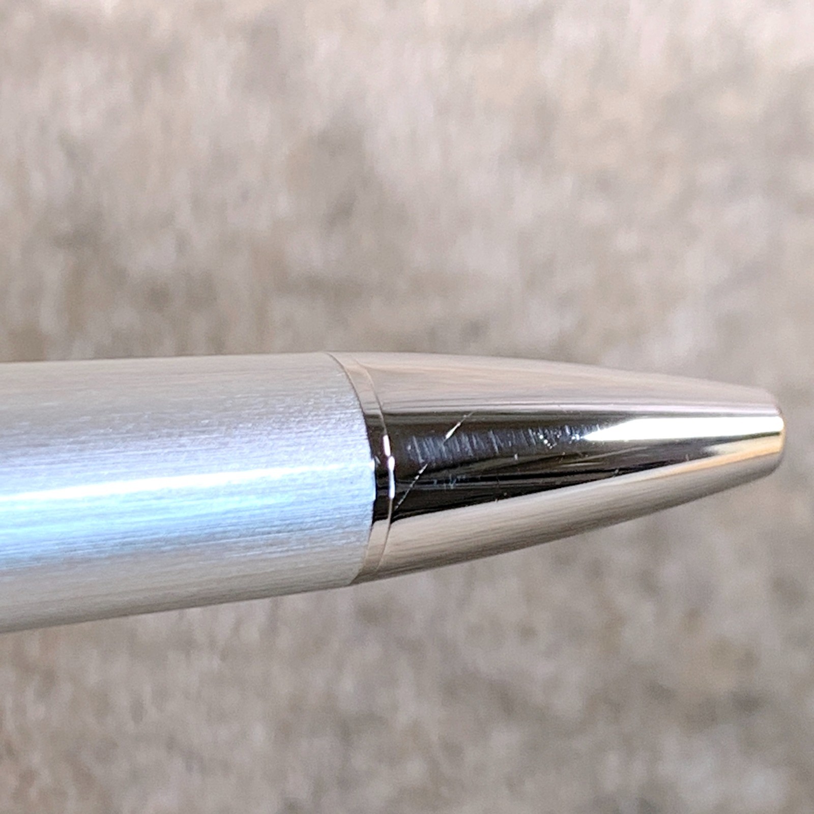 Cartier Mini Ballpoint Pen Charm Silver Lacquer Palladium Finish w/Case & Papers