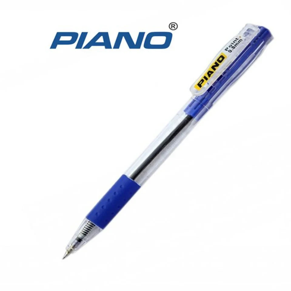 10PCS Piano Needle Point Ball Pens 0.8mm Smooth Writing Office School Stationery