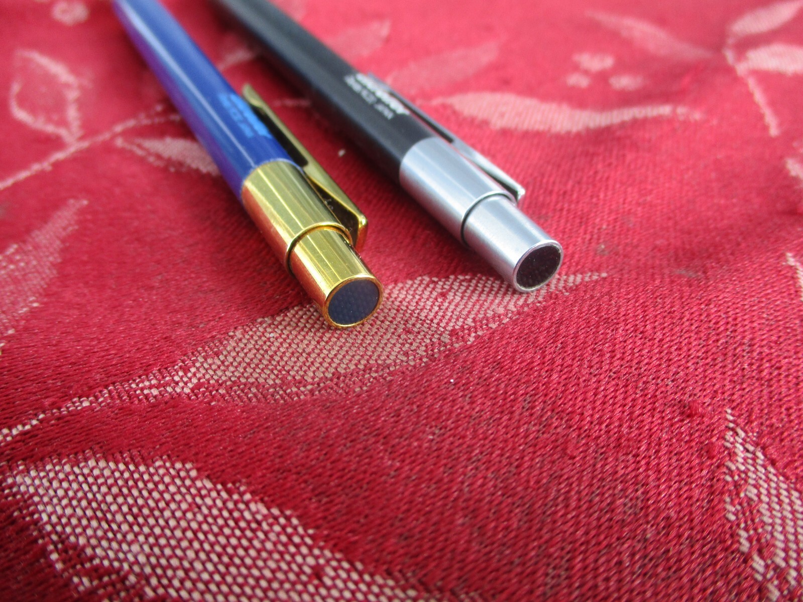 2-Pentel Clicroller Pens RC20 Black and RC30 Blue