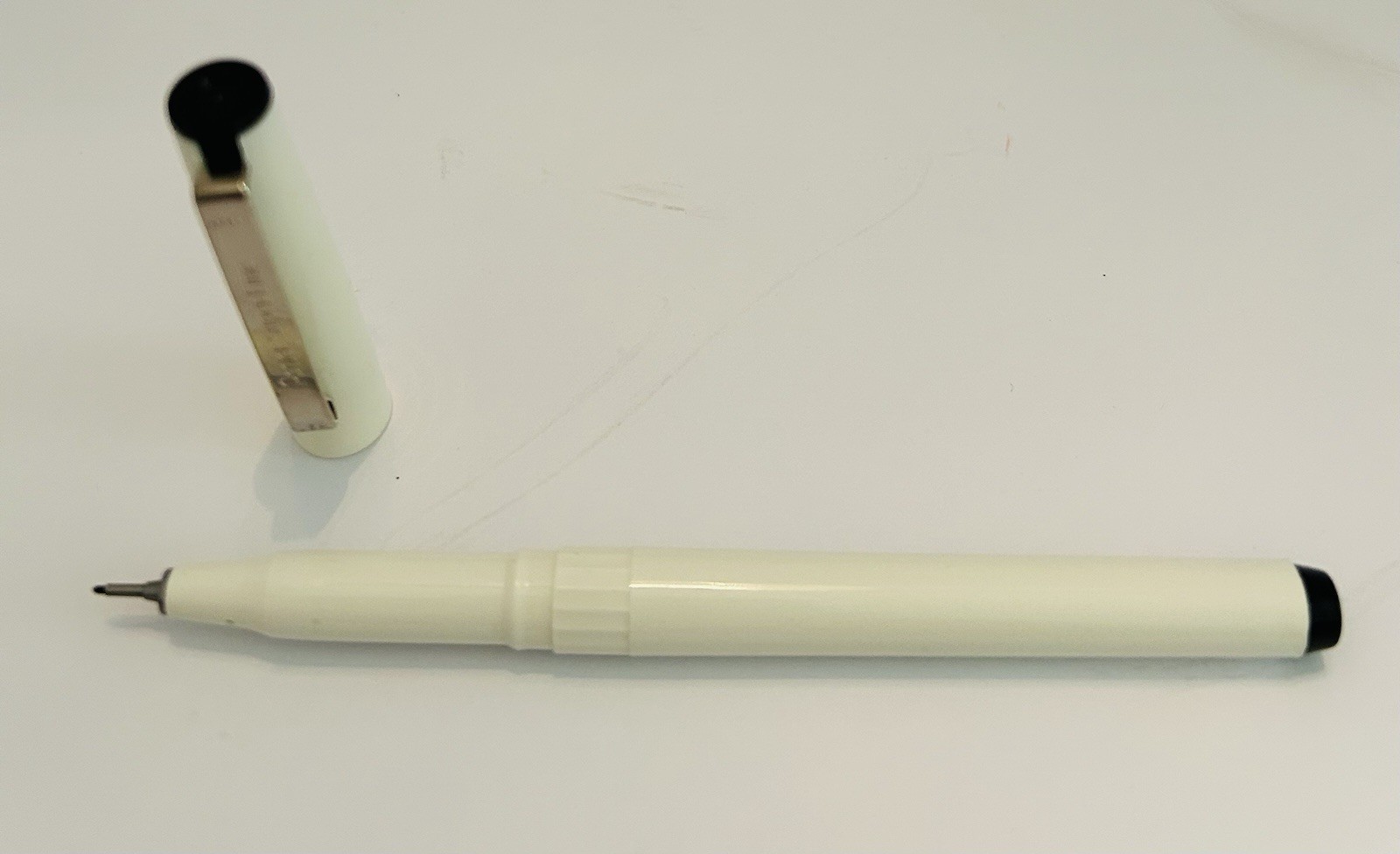 Vintage ~ SET OF 12 ~ PENTEL Super Fine Plastic Point Pens ~ BLACK ~ SF70W-A