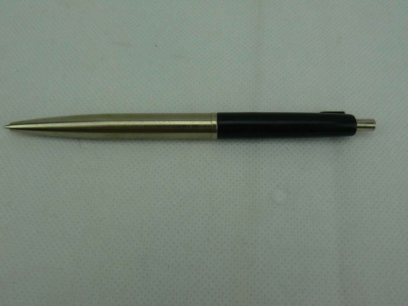 Vintage ICO Ballpoint Pen Hungary Purple Plastic and Brushed Metal #2270