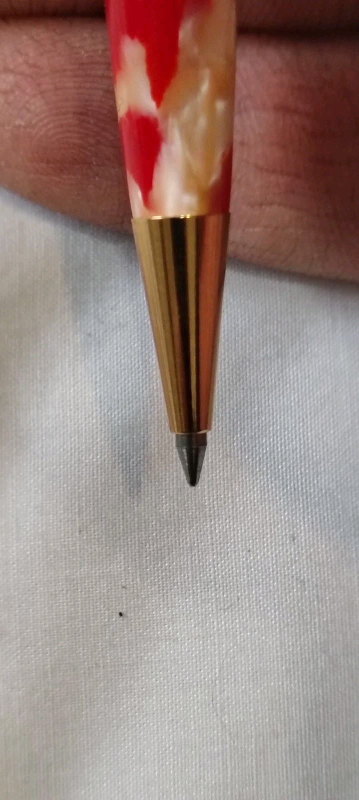 Platinum 3776 Marble Red & Yellow Ball Point pen Made In Japan