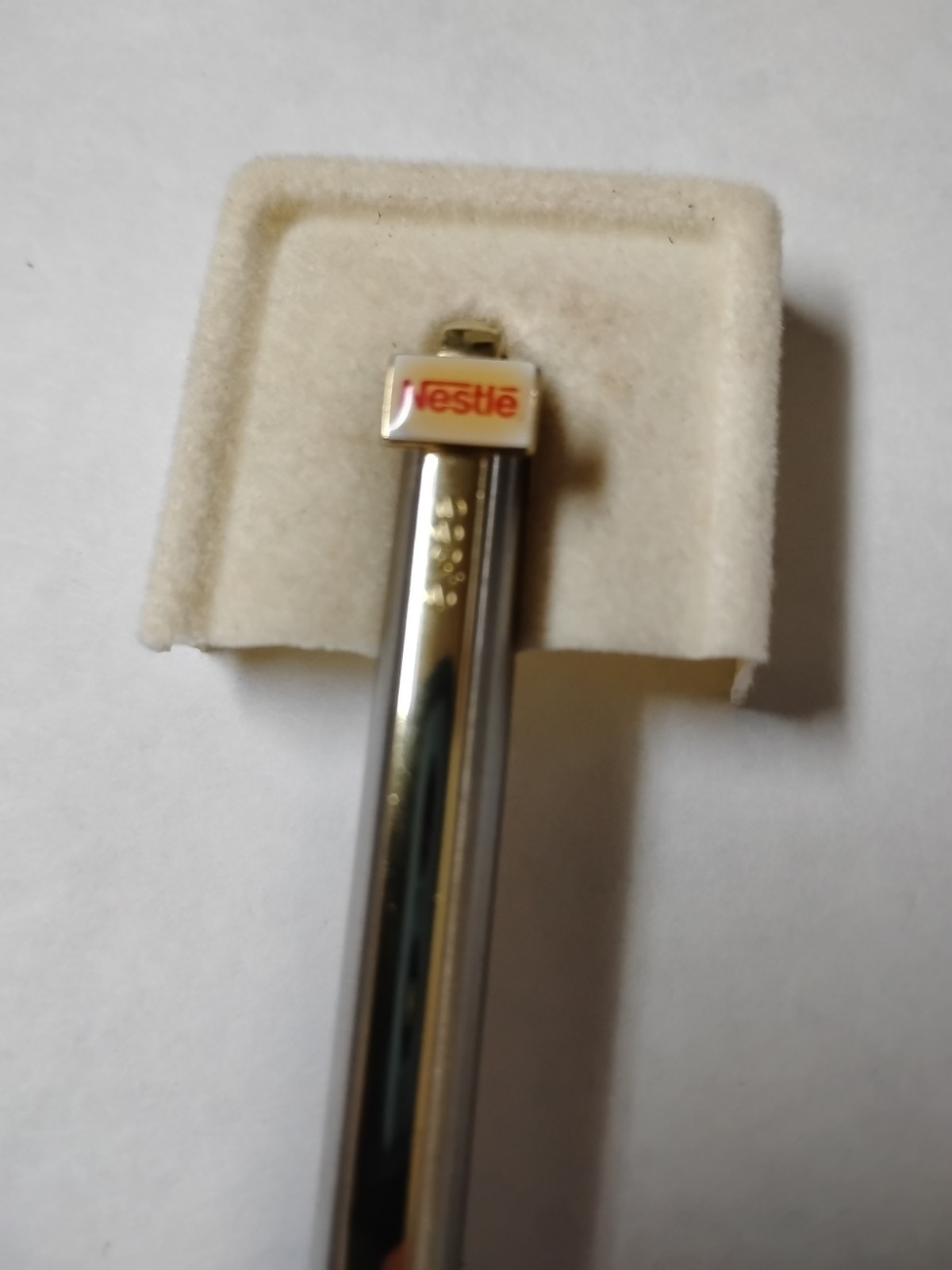 Vintage Elysee Ballpoint Pen Silver-Nestle Logo Made in Germany #85