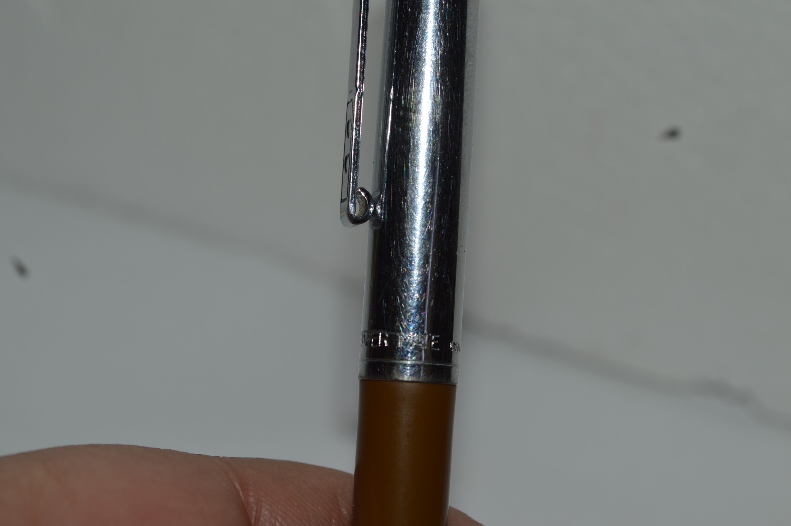 PAPER MATE Profile #2 Regular Grip Ballpoint Pen Brown Barrel Made In USA 1990s