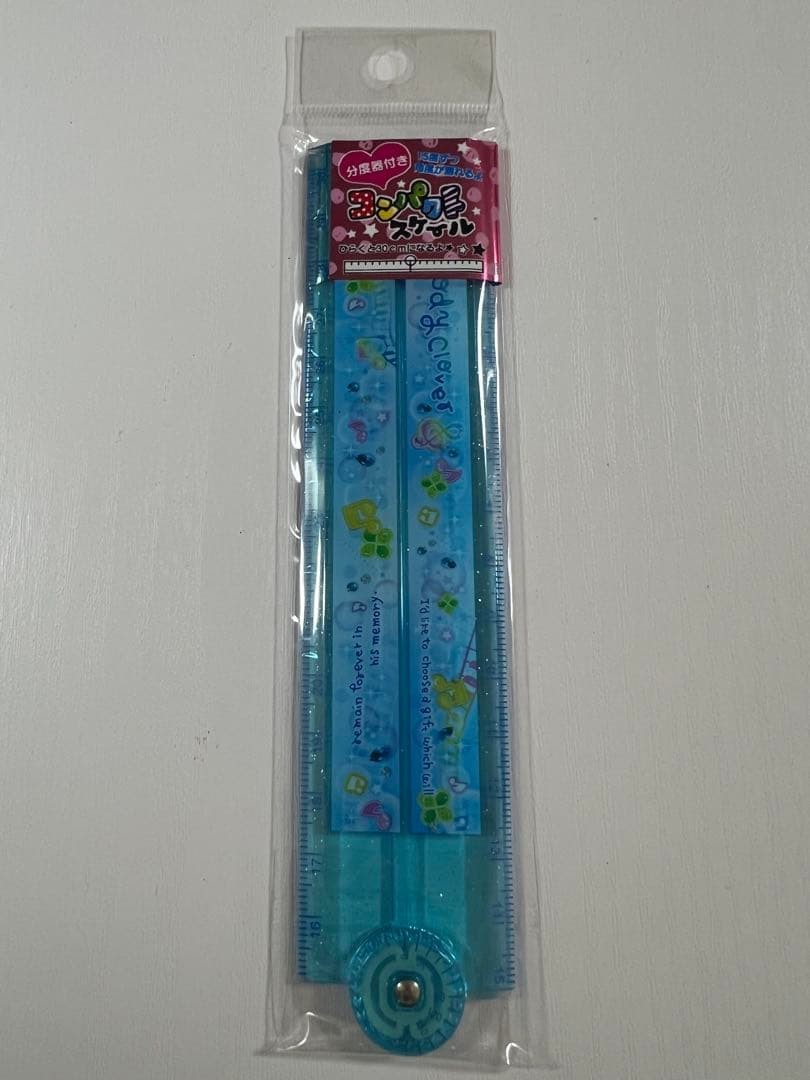 Heisei retro folding ruler clover cute #1f7e6d
