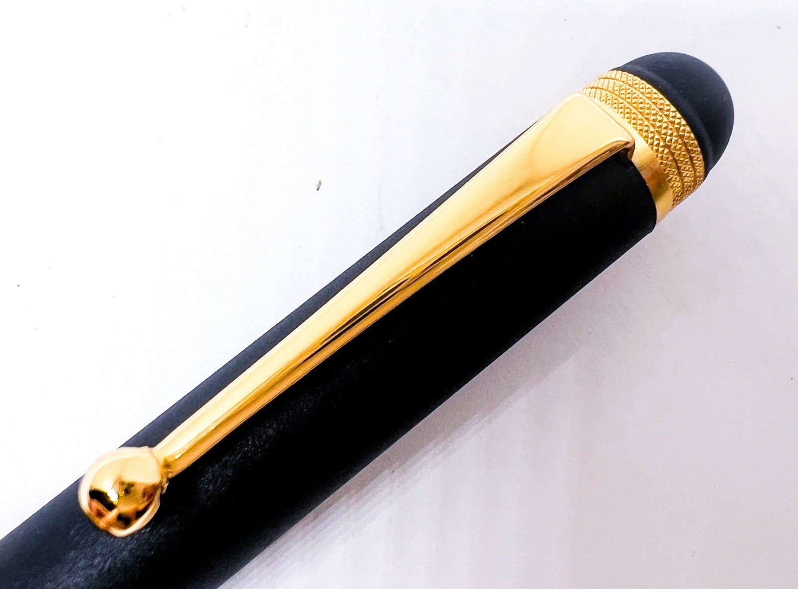 New Higo Inlay Platinum Multifunction Pen DOUBLE 3ACTION Solid Gold Sakura Box