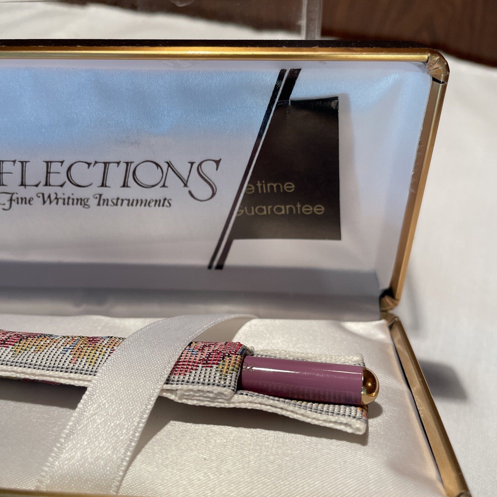 NEW Reflections Fine Writing Instruments Pen W/ Case Cover and Paperwork