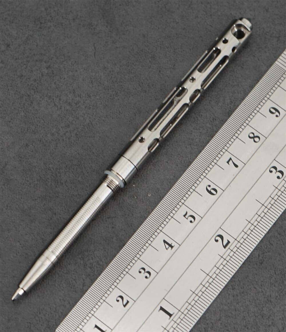 New EDC Mini Titanium Alloy keychain Ball Point Pen Signature Pen Outdoor Travel