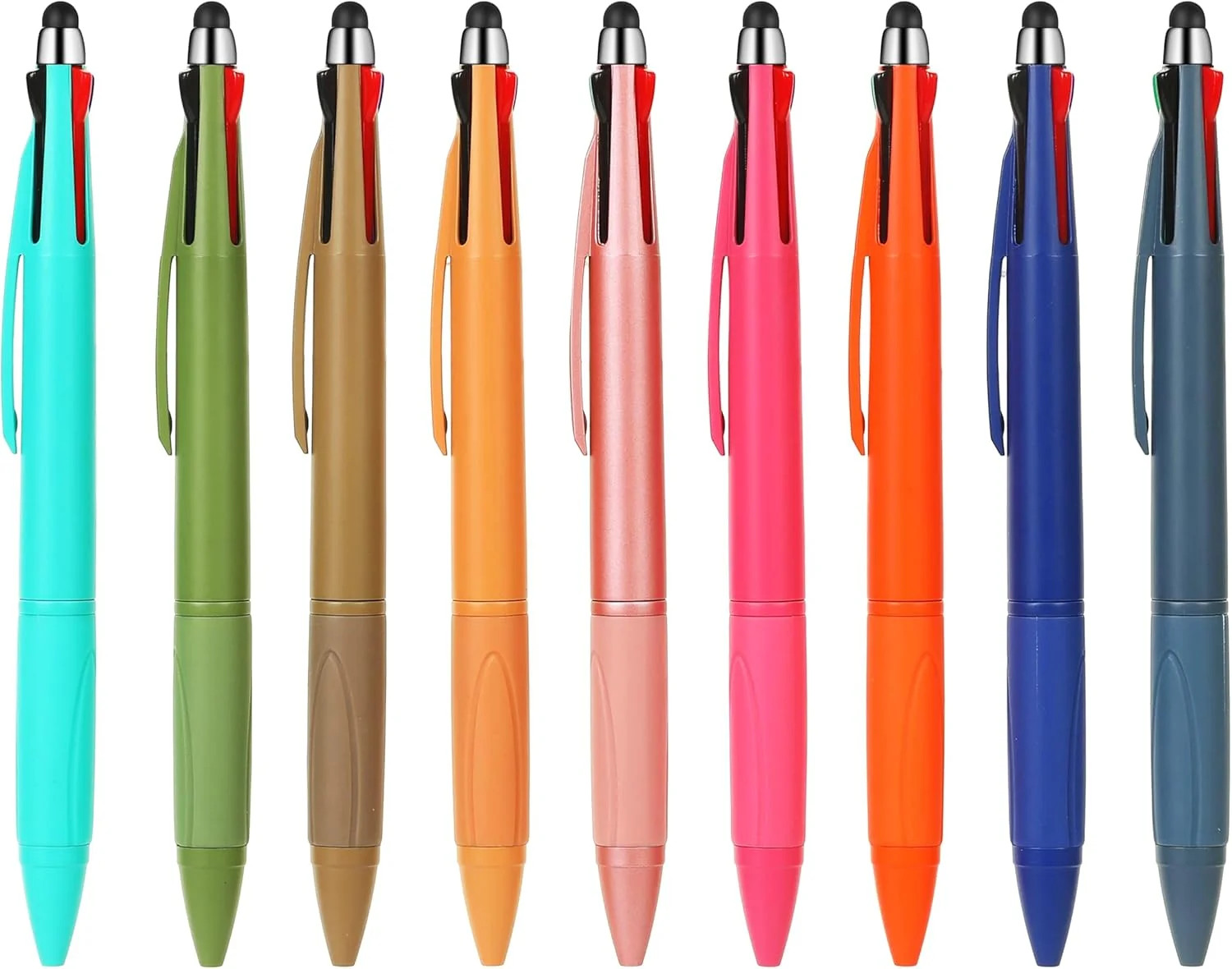 Multicolor Pen in One Multi Color Pens with Stylus Tip 4 Color Pen Nurse Accesso