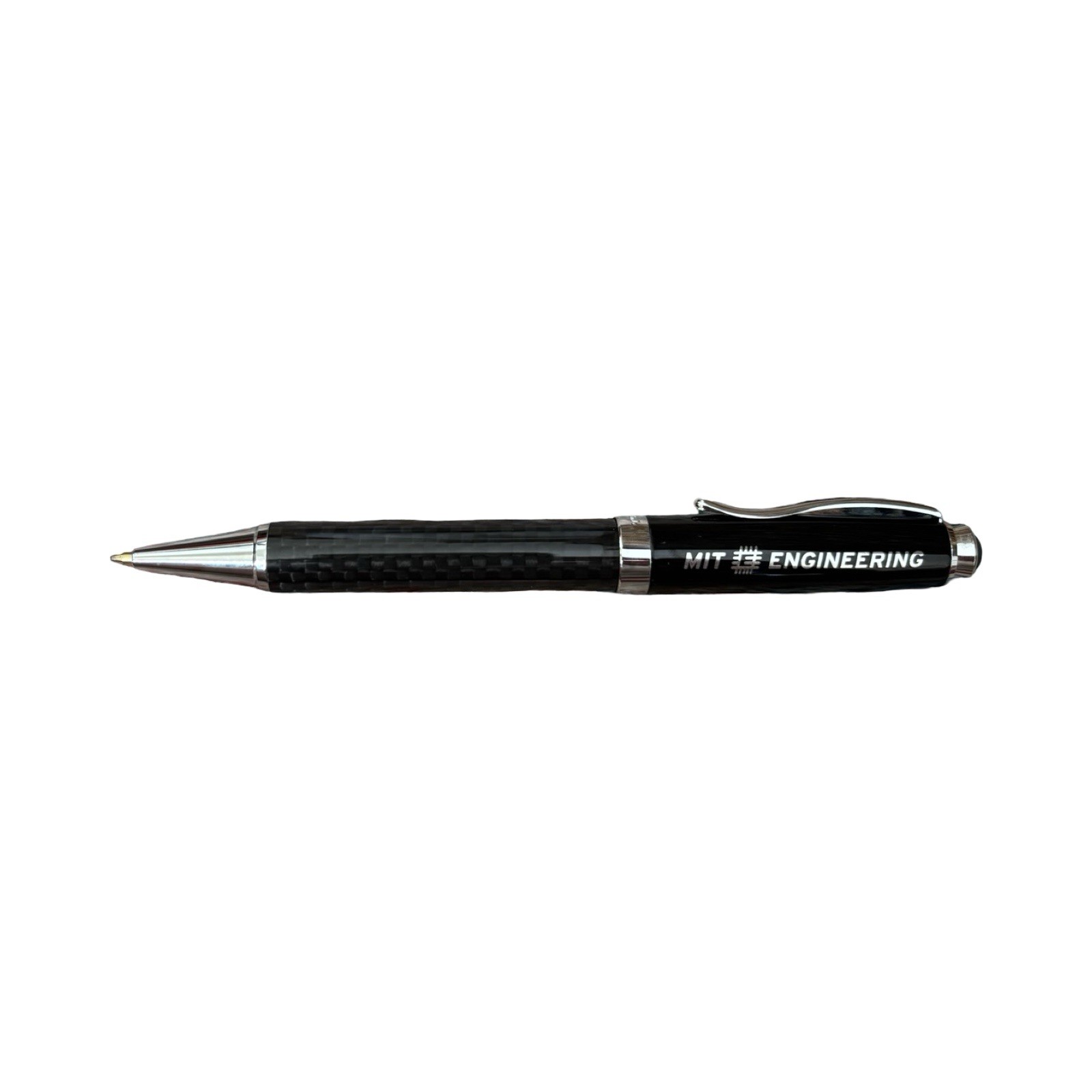 MIT Engineering Ballpoint Pen Black Carbon Fiber Style w/ Gift Box New