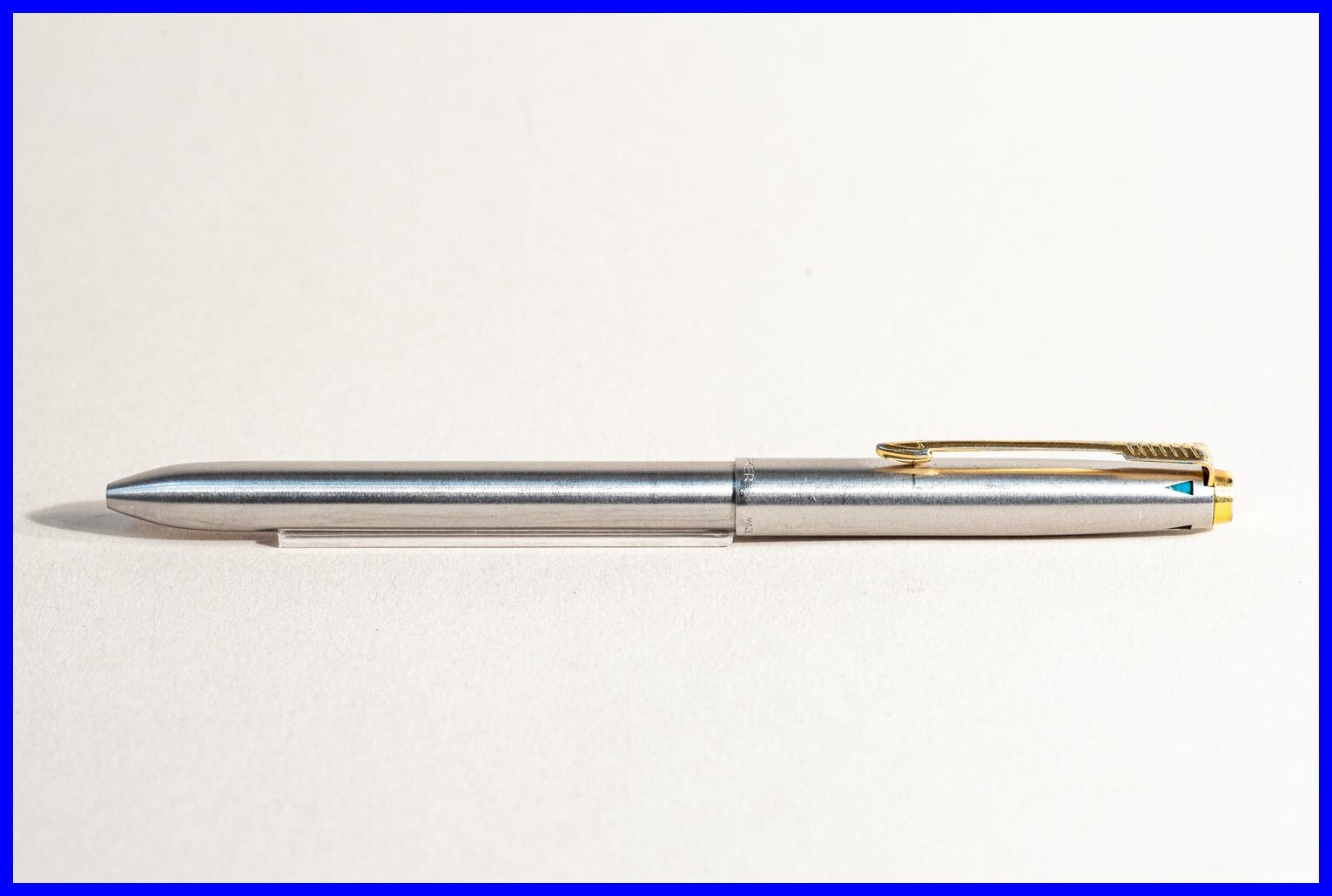 1970/80s Parker Stainless Steel 4 Colors Print Ballpoint Pen – Germany