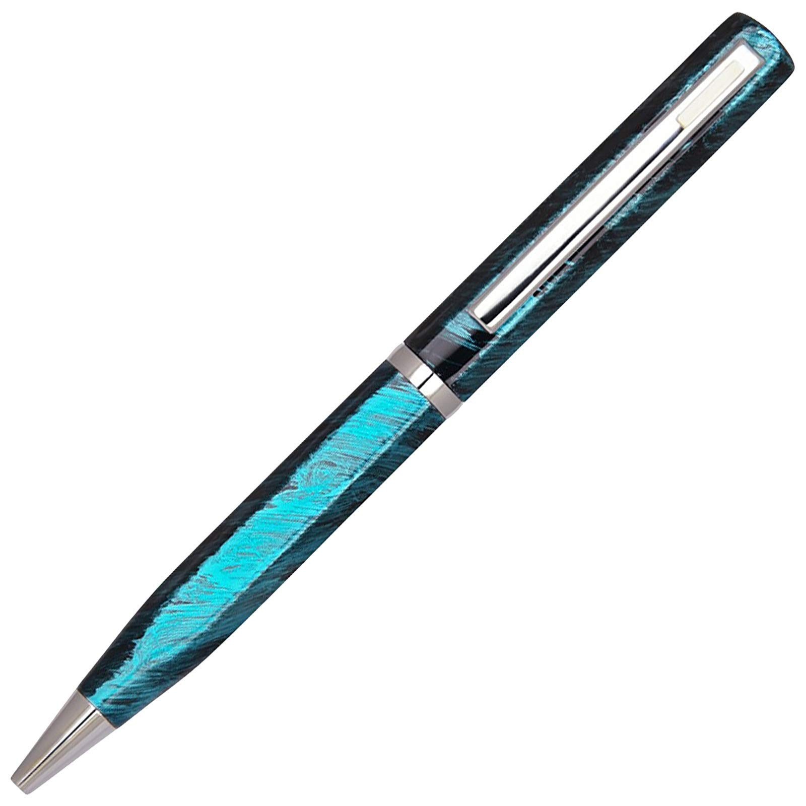 Lanier Licia Ballpoint Pen 1 Count (Pack of 1), Turquoise with White Accents