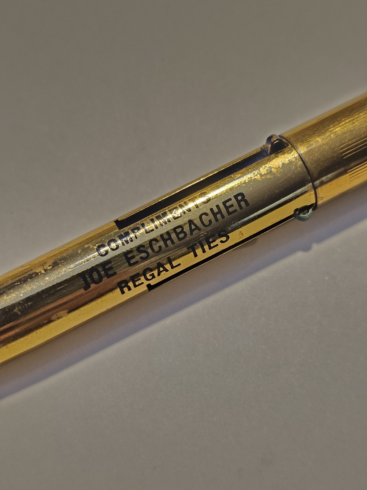 Vintage Imperial 3 Colors Multicolor Ballpoint Regal Advertising Pen Gold Tone