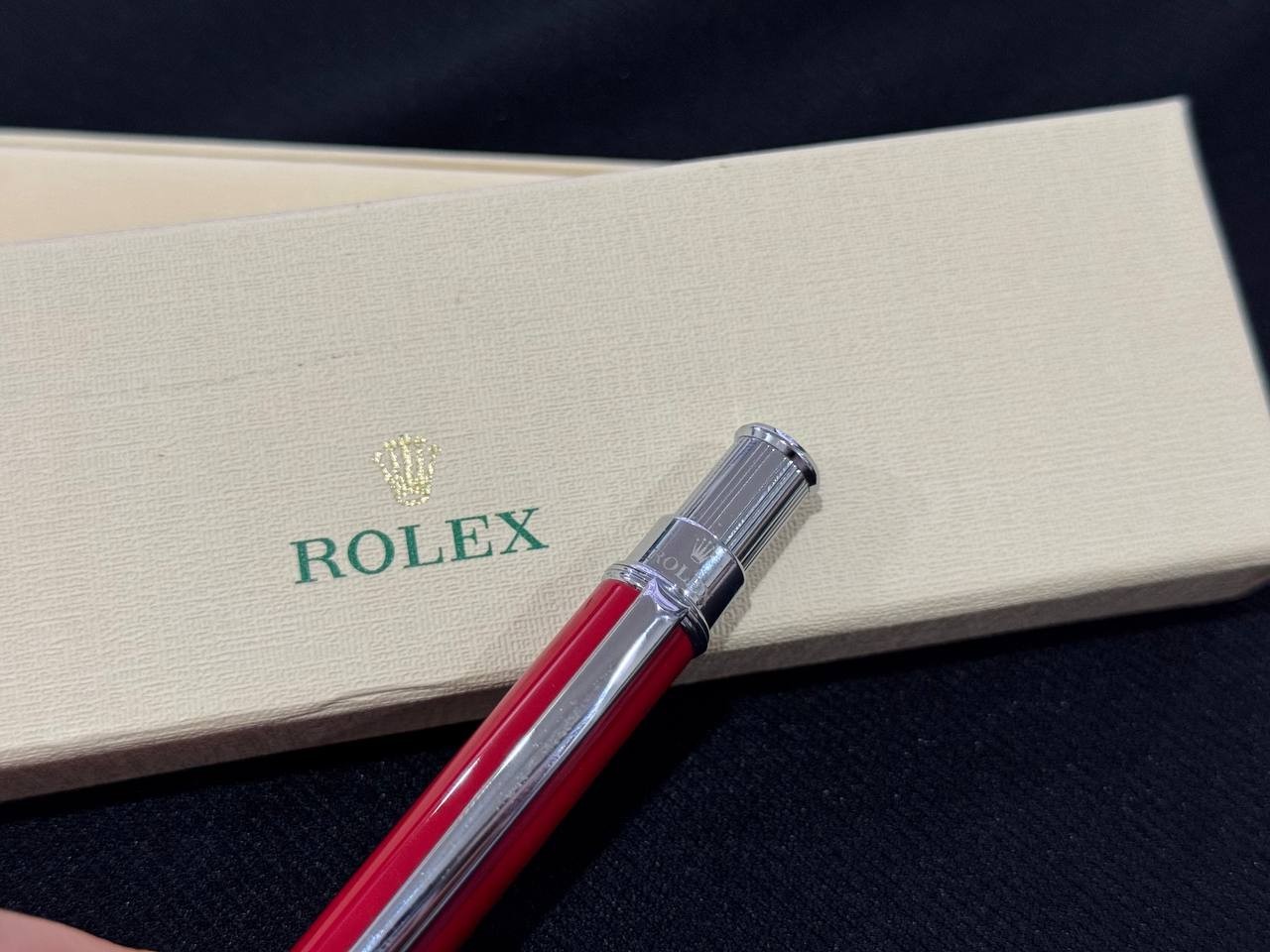 Luxury Red Ruby Ballpoint Pen 2025 Elegant Oyster Style Gift Box & Pouch