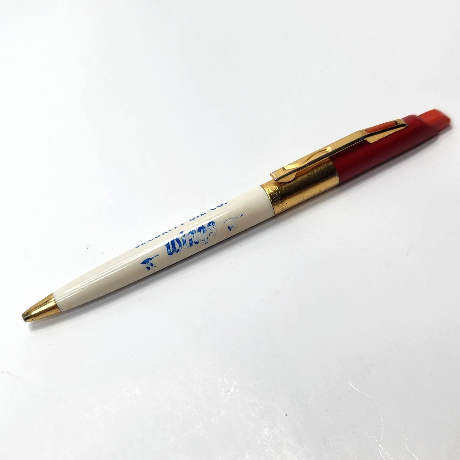 Security Oil Wings Scripto Square Click Ink Pen DOES NOT WRITE Ink is Dried Up