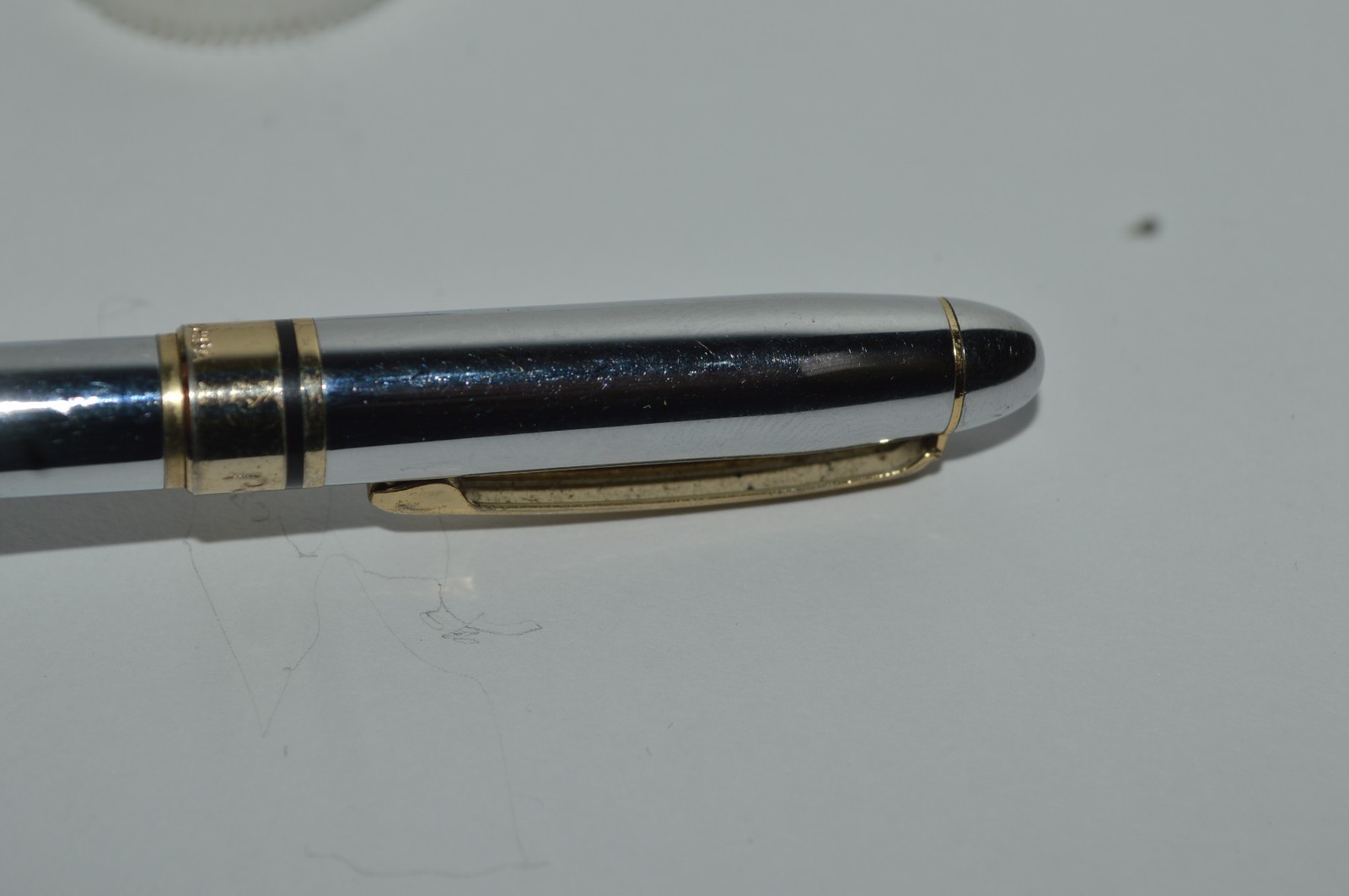 Pierre Cardin Small Ballpoint Pen 4.25 Inch Long Twist Action Metal Rubber Grip