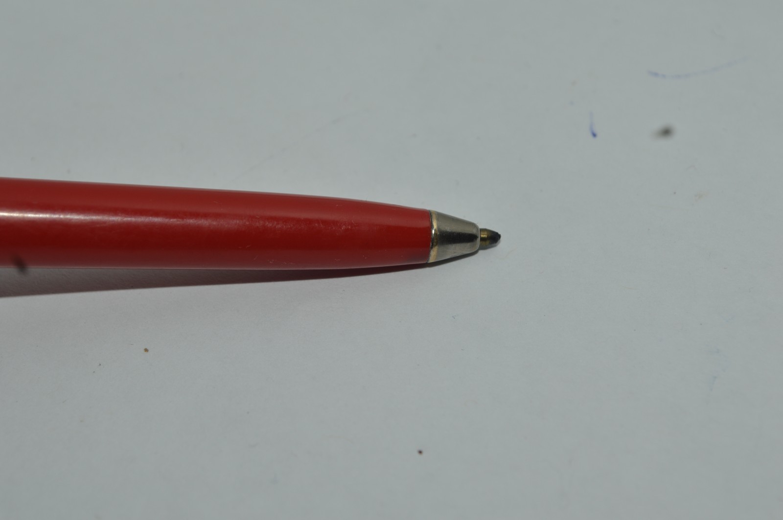 BANKERS Ballpoint Pen Red Plastic Barrel Metal Cap Made In USA Circa 1970s