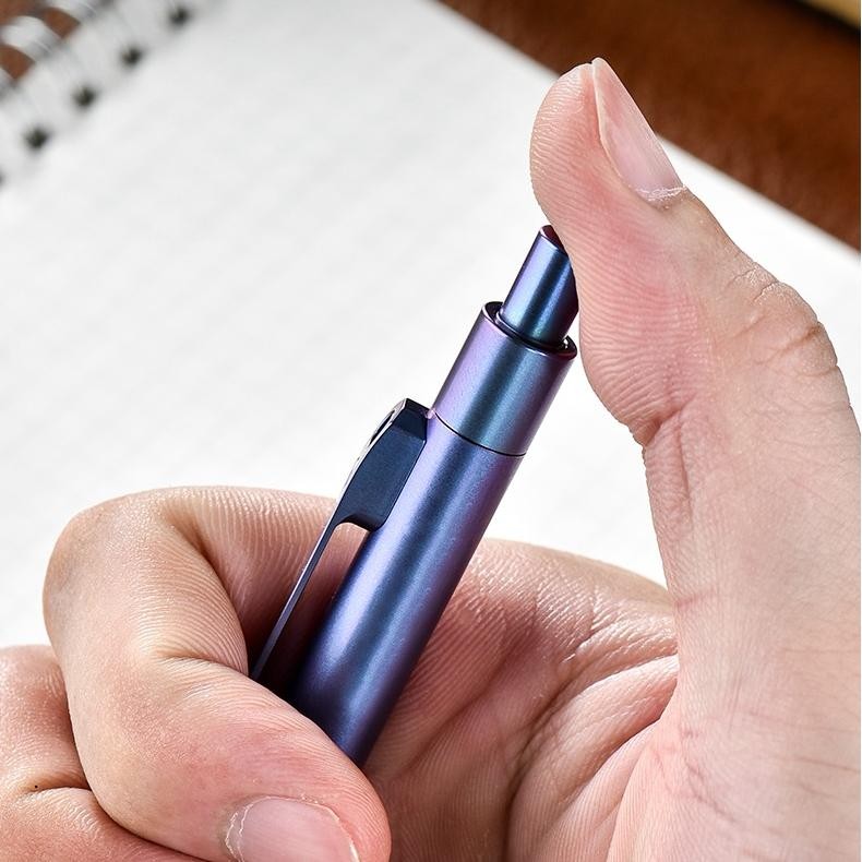 Titanium Alloy Ballpoint Pen EDC Pocket Signature Writing Pen Business Office