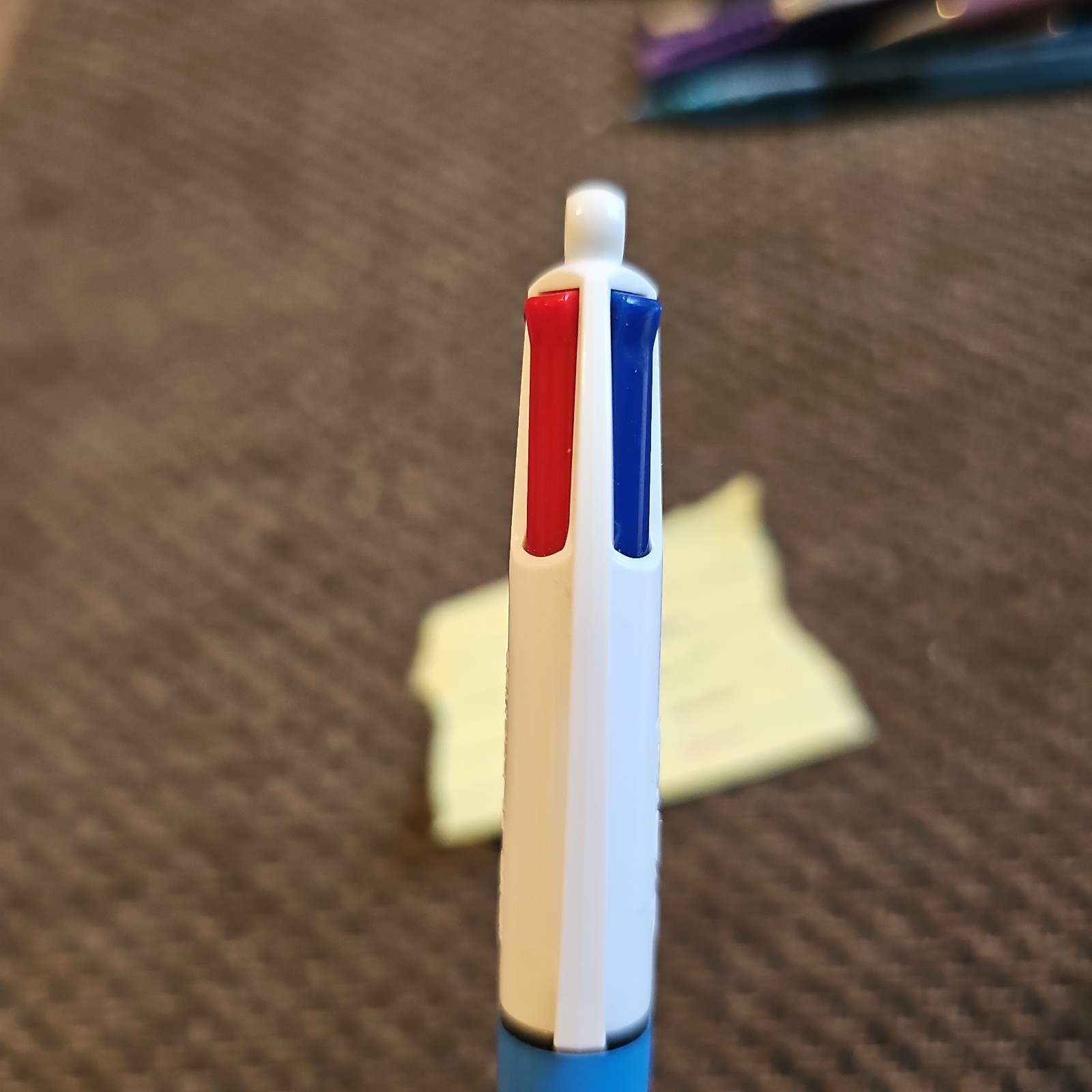Vtg BIC MultiColor Pen Made in France Click Ballpoint Green Red Blue Black Works